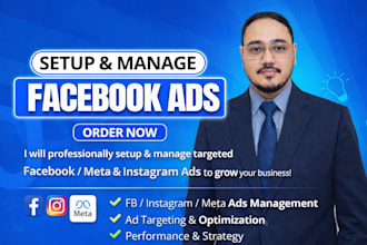 be your facebook ads campaign, fb meta ads, instagram marketing manager