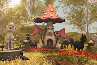 create high quality 3d designs for second life