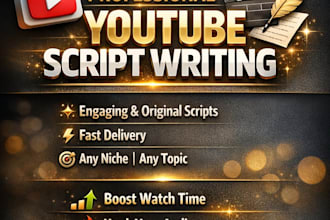 write engaging youtube scripts for any niche