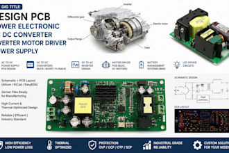 design pcb power electronic ac dc converter inverter motor driver power supply