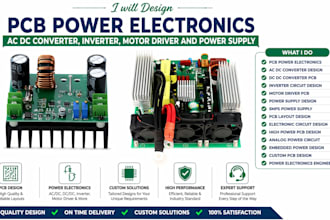 design pcb power electronic ac dc converter inverter motor driver power supply