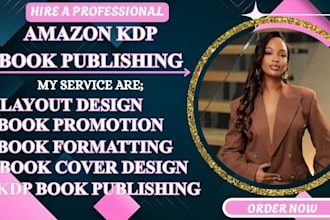 format, publish, promote your book on amazon and kindle KDP