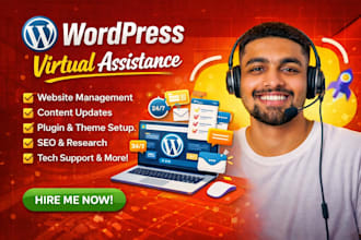 be your wordpress virtual assistance, wordpress VA, consultant and helper