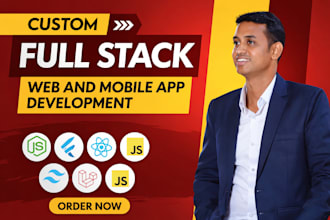 do custom website development with frontend and backend