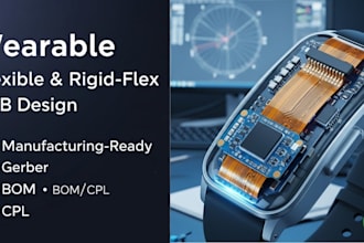 design flexible pcb, rigid flex pcb for wearable devices