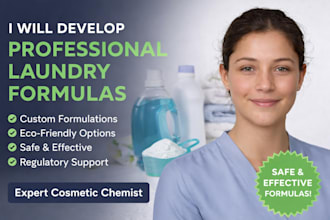 develop laundry cosmetic formula as a cosmetic chemist products formulation