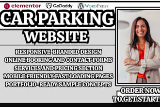 car parking site parking management site online parking booking website redesign