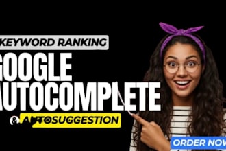 do keyword research, auto suggestion google autocomplete website ranking