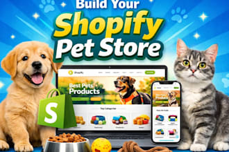 build a profitable dog and cat pet shopify store pet dropshipping website