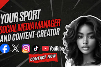 be your sport social media manager for football teams and student athletes