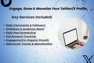 organic x account growth and management with real engagement