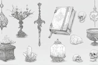 make character and object sketch from your photo