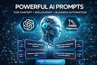 write a powerful ai prompt for chatgbt midjourney and business automation