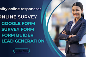 provide real survey respondents for google form survey poll and market research