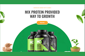 design supplement shopify store supplement website private label store
