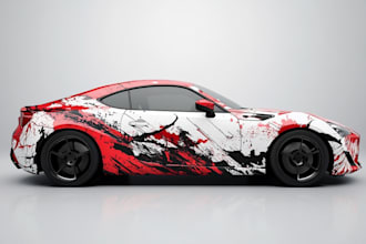 creative custom car wrap, van wrap, truck wrap, trailer wrap
