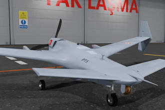 do aerospace cad model, uav, rc airplane, mechanical part, 3d cad drone design,