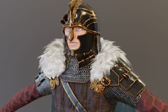 model game ready 3d characters for unity unreal engine
