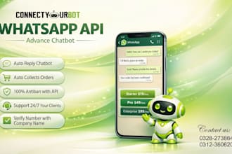 create a whatsapp chatbot for shopping, orders, and customer service
