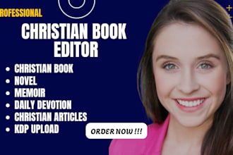 copy edit format proofread christian book novel memoir devotion articles kdp