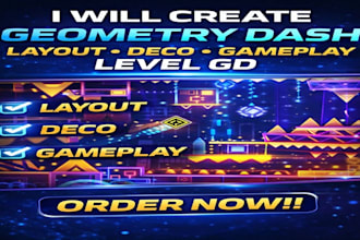 geometry dash layout deco gameplay level gd