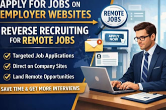 apply for jobs on employer websites, reverse recruit remote job search and apply