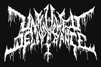 do unique rock metal typography gothic band logo