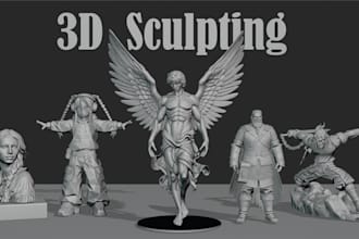 do professional 3d sculpting for characters and toys