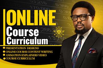 prepare online course content, elearning course curriculum, lesson plans