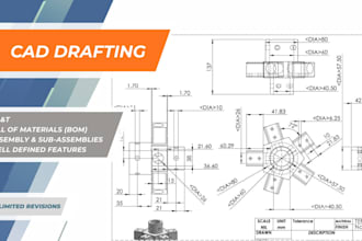 do professional cad drafting and technical drawings