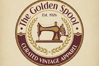 design a stylish vintage apparel and clothing logo