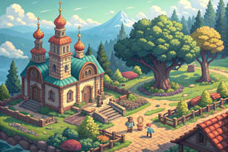 draw high quality pixel art assets and environments