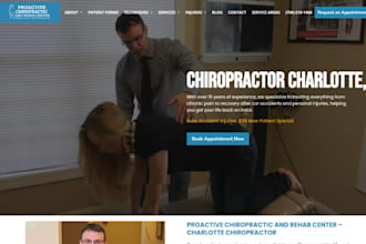 wix chiropractor website chiropractic care treatment veterinary clinic website