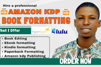 do amazon kdp book formatting, book editing, paperback formatting kindle editing