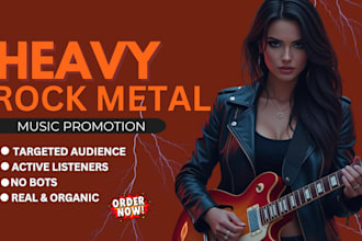 do professional rock and metal music promotion to real audience