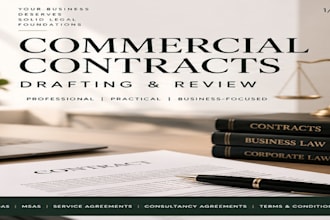 draft and review professional commercial contract