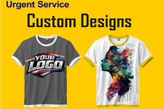 create custom streetwear and typography t shirt 3d mockup design in 24hrs urgent