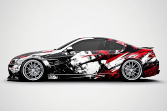 create car wrap, pickup truck, food van wrap, motorcycle,