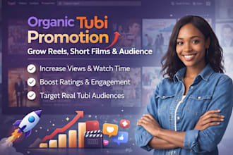 do organic tubi promotion, reel short, film rating, grow engagement and audience