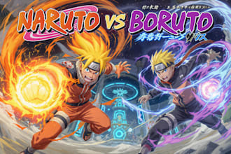 draw you in naruto style and anime character