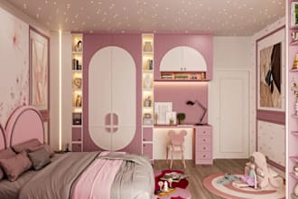 rehab3d children playroom,teenager bedroom, interior design,cgi furniture layout