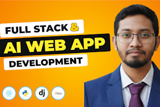 build a custom ai web app, saas application, or full stack react web app