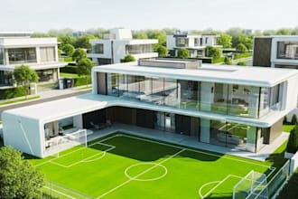 create 3d models for indoor sports facilities and recreation centre