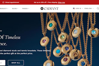 jewelry shopify store, jewelry website, jewelry store, ring store