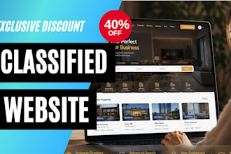 build classified real estate booking website business directory