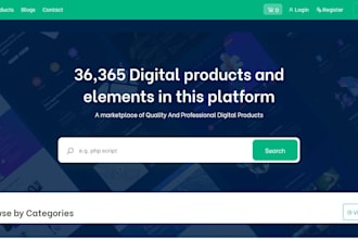 create a digital product website or digital download website