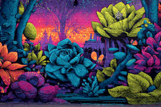 create custom graffiti art designs murals and wall arts