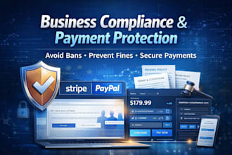 set up gdpr compliance and stripe paypal risk protection for your business