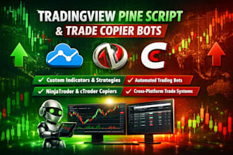 code trader copier  bot or tradingview pinescript on mt5, ctrader or ninjatrader