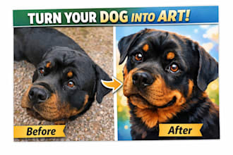 turn your dog photo into a cute ai dog portrait